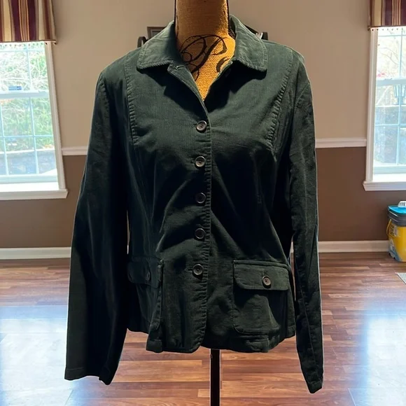 Talbots size 16 green jacket - Picture 1 of 4